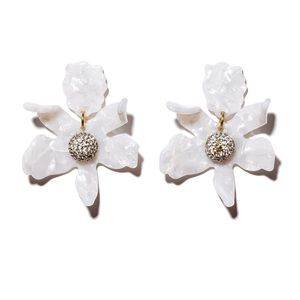 Lele Sadoughi Mother of Pearl Crystal Earrings
